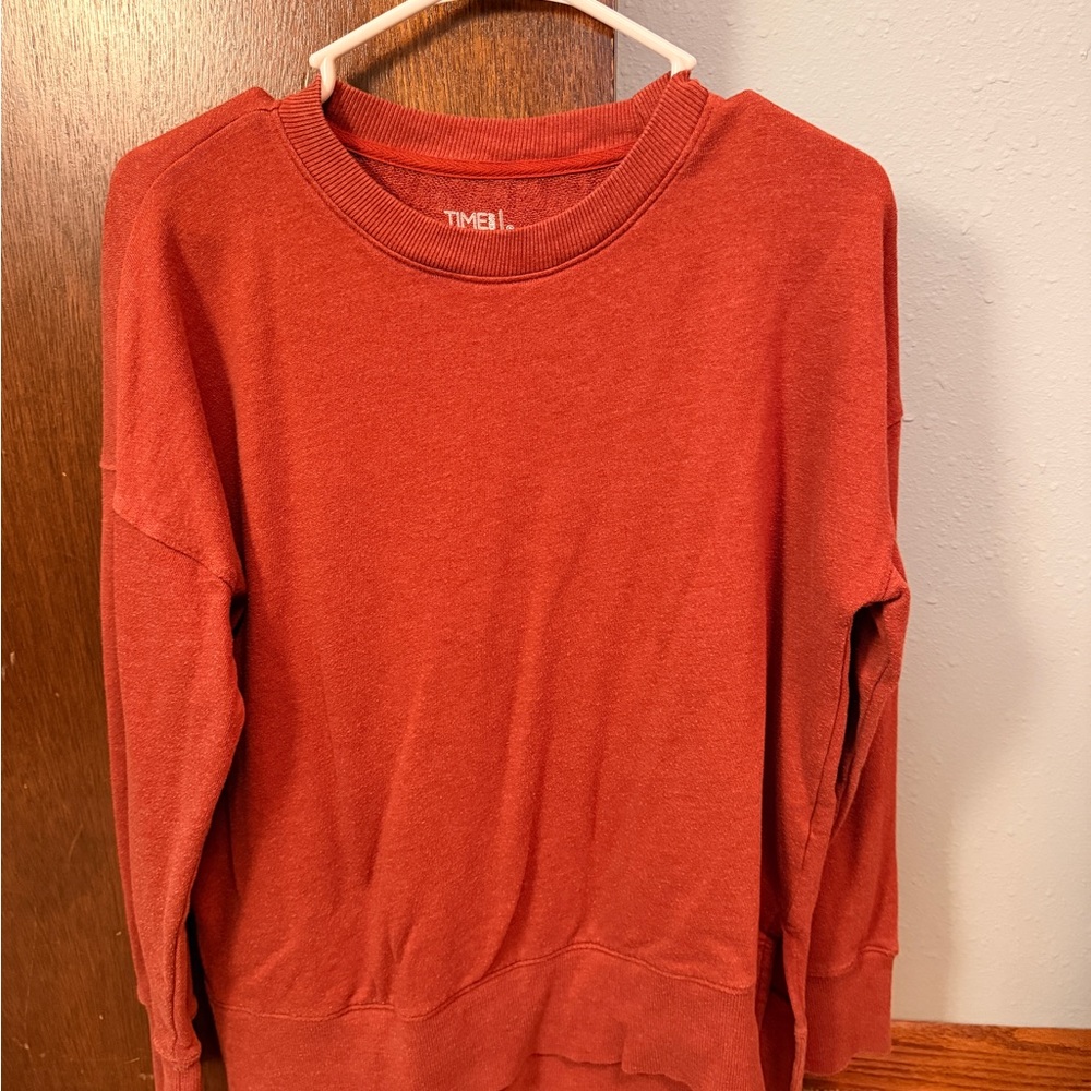 Time and Tru Women's Brick Red Sweatshirt
